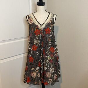 Umgee Black and White Patterned Dress